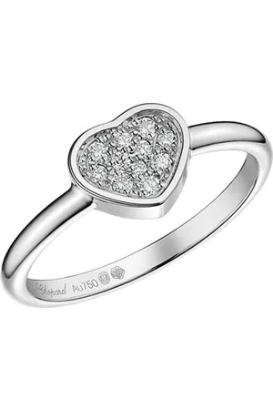 Chopard Femme, Accessoires, Blanc, Taille: ONE Size My Happy Hearts Gold Diamond Ring