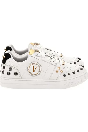 VERSACE Femme, Chaussures, Blanc, Taille: 38 EU Baskets