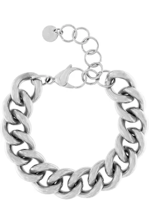 Dansk Copenhagen Femme, Accessoires, Gris, Taille: ONE Size Bracelet Chunky Panzer Plaqué Argent