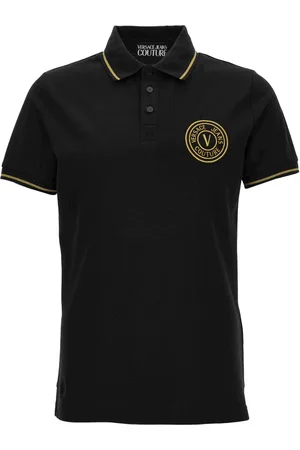 VERSACE Homme, Tops, Noir, Taille: S Polo Noir