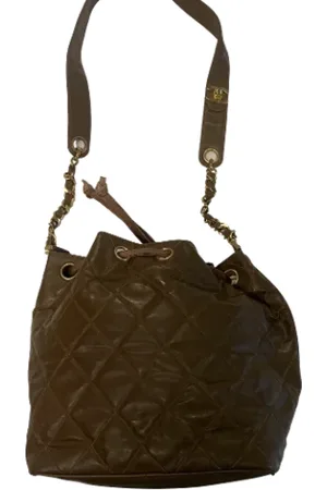 CHANEL Unisex, Pre-owned, Brun, Taille: ONE Size Pre-owned Cuir sacs-chanel