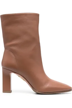 Aquazzura Femme, Chaussures, Brun, Taille: 40 EU Élégant Bottine Marron 85