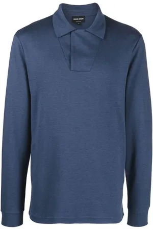 Giorgio Armani Homme, Tops, Bleu, Taille: M Polo Chemises