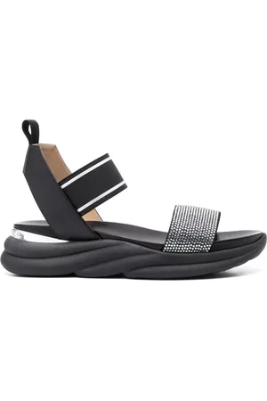 BALDININI Femme, Chaussures, Noir, Taille: 38 EU Flat Sandales