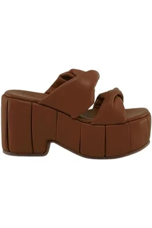 THEMOIRÈ Femme, Chaussures, Brun, Taille: 40 EU Mules à Talons Marron