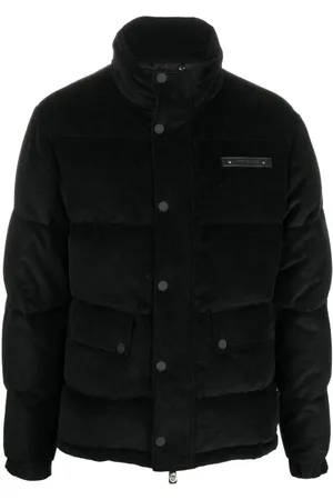 BILLIONAIRE Homme, Vestes, Noir, Taille: XL Veste Noire Élégante en Duvet
