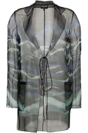 Giorgio Armani Femme, Blouses et Chemises, Noir, Taille: 38 FR Chemises