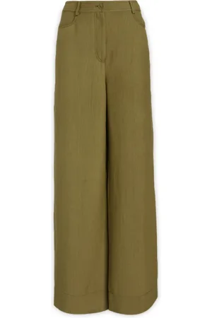 Alberta Ferretti Femme, Pantalons, Vert, Taille: 38 FR Wide Pantalons