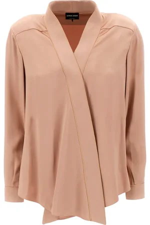 Giorgio Armani Femme, Blouses et Chemises, Brun, Taille: 38 FR Top Chemises