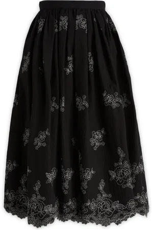Erdem Femme, Jupes, Noir, Taille: 36 FR Midi Skirts