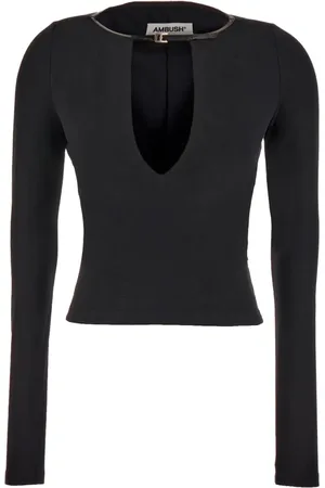AMBUSH Femme, Tops, Noir, Taille: 38 FR Long Sleeve Hauts