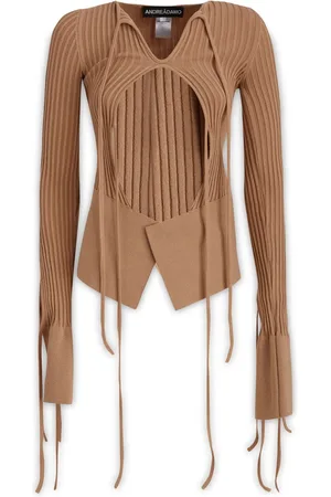 ANDREA ADAMO Femme, Tops, , Taille: 40 FR Long Sleeve Hauts