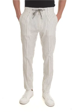 Berwich Homme, Pantalons, Blanc, Taille: 2XL Pantalons