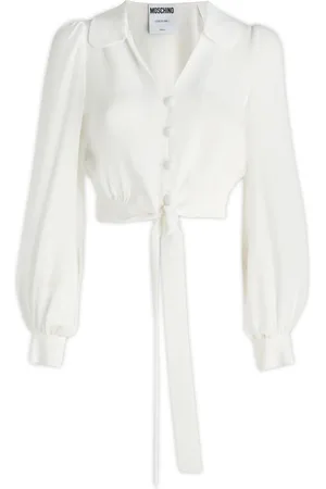 Moschino Femme, Blouses et Chemises, Blanc, Taille: 36 FR Chemise Élégante et Confortable