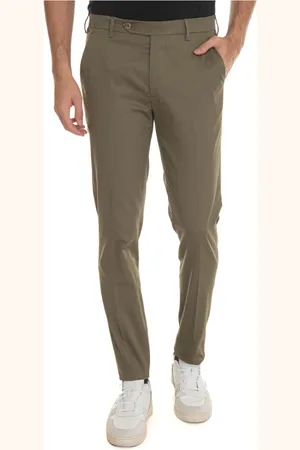 Berwich Homme, Pantalons, Vert, Taille: S Morello Chino Pantalon