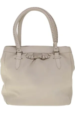 Dior Femme, Pre-owned, Blanc, Taille: ONE Size Pre-owned Cuir cabas