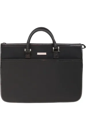 Burberry Femme, Pre-owned, Noir, Taille: ONE Size Pre-owned Tissu sacoches-mallettes