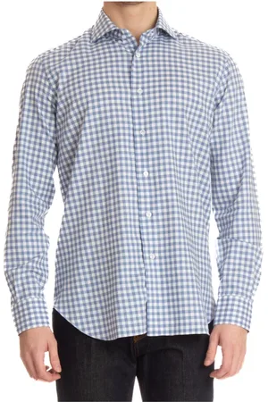 BARBA Homme, Chemises, Multicolore, Taille: M Chemise Classique en Flanelle à Carreaux