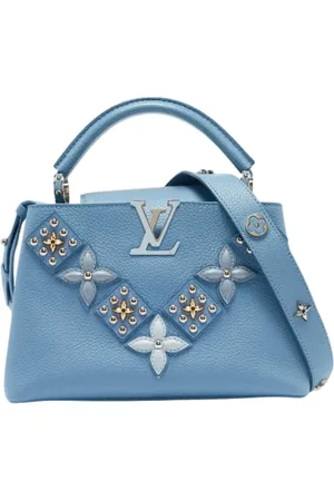 LOUIS VUITTON Femme, Pre-owned, Bleu, Taille: ONE Size Pre-owned Cuir sacs-main