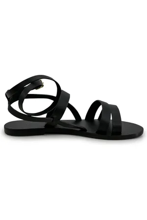 MANEBI Femme, Chaussures, Noir, Taille: 37 EU Flat Sandales