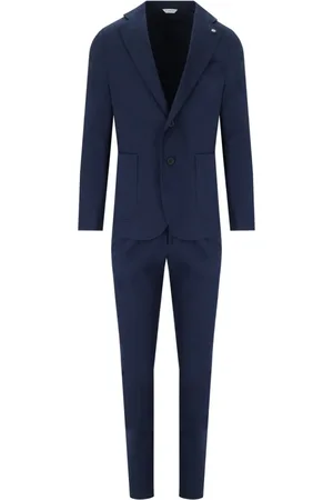 Manuel Ritz Homme, Costumes, Bleu, Taille: L Single Breasted Suits