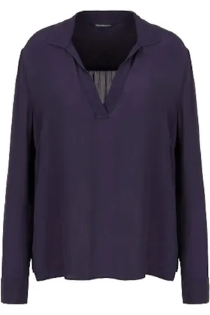Armani Exchange Femme, Blouses et Chemises, Bleu, Taille: 40 FR Chemises