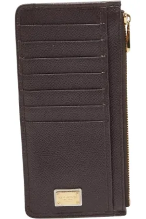 Dolce & Gabbana Femme, Pre-owned, Brun, Taille: ONE Size Pre-owned Cuir petite-maroquinerie