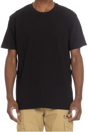 DEPARTMENT FIVE Homme, Tops, Noir, Taille: S T-shirt Noir en Coton avec Logo