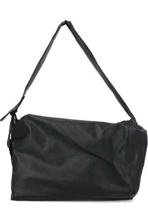 YOHJI YAMAMOTO Femme, Sacs, Noir, Taille: ONE Size Sac à bandoulière en cuir noir avec fermeture éclair