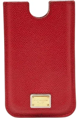 Dolce & Gabbana Femme, Pre-owned, Rouge, Taille: ONE Size Pre-owned Cuir accessoires-de-bureau