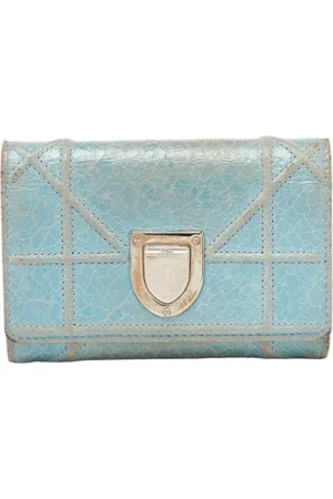 Dior Femme, Pre-owned, Bleu, Taille: ONE Size Pre-owned Cuir petite-maroquinerie