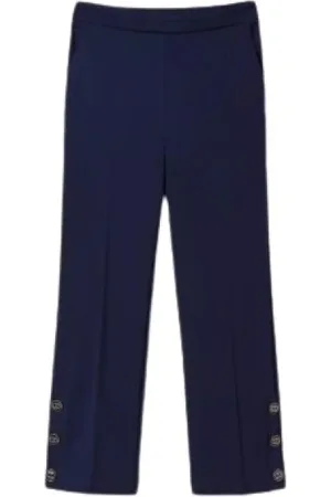Twin-Set Femme, Pantalons, Bleu, Taille: 40 FR Pantalon droit