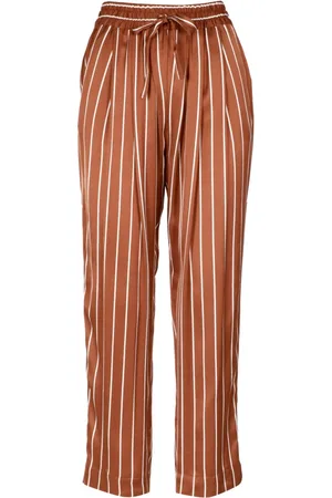 SEMICOUTURE Femme, Pantalons, Brun, Taille: 36 FR Wide Pantalons