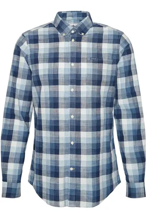 Barbour Homme, Chemises, Bleu, Taille: L Chemise Casual en Coton Bleu