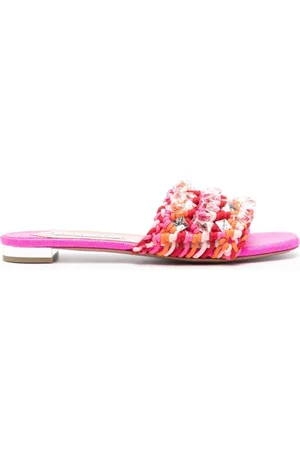 Aquazzura Femme, Chaussures, Rose, Taille: 37 EU Flip Flops & Tongs