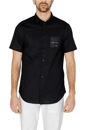 Armani Exchange Homme, Chemises, Noir, Taille: S Short Sleeve Chemises
