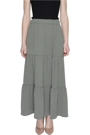 JACQUELINE DE YONG Femme, Jupes, Vert, Taille: 42 FR Midi Skirts