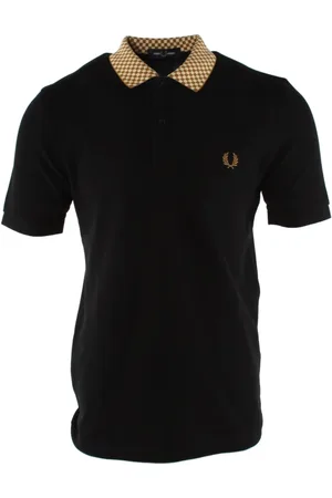 Fred Perry Homme, Tops, Noir, Taille: S Polo Classique en Coton Noir