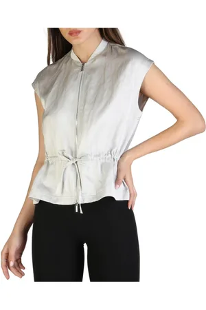 Armani Exchange Femme, Blouses et Chemises, Gris, Taille: 36 FR Blouses