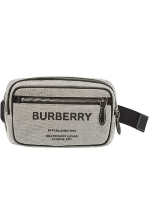 Burberry Homme, Pre-owned, Gris, Taille: ONE Size Pre-owned Toile sacs-bandouliere