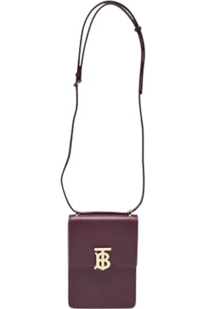Burberry Homme, Pre-owned, Violet, Taille: ONE Size Pre-owned Cuir sacs-bandouliere