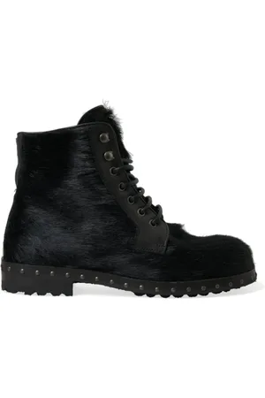 Dolce & Gabbana Homme, Chaussures, Noir, Taille: 40 EU Bottes à cheville