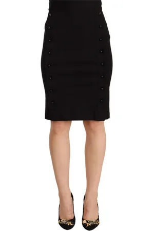 Gianfranco Ferré Femme, Jupes, Noir, Taille: 36 FR Midi Skirts