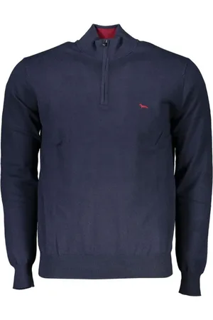 HARMONT&BLAINE Homme, Pulls, Bleu, Taille: L Col roulés