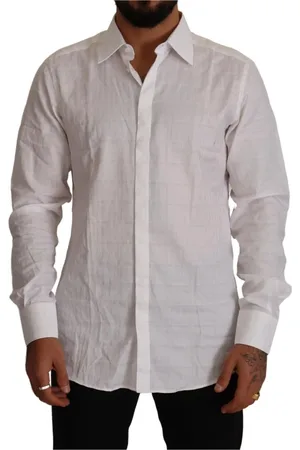 Dolce & Gabbana Homme, Chemises, Blanc, Taille: S Polo Chemises