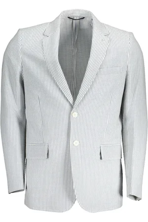 GANT Homme, Vestes, Blanc, Taille: L Veste Classique Blanche en Coton