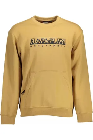 Napapijri Homme, Sweatshirts et sweats à capuche, , Taille: M Pull en Coton avec Poche à Fermeture Éclair