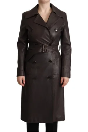 Dolce & Gabbana Femme, Manteaux, Brun, Taille: 36 FR Trench Manteaux