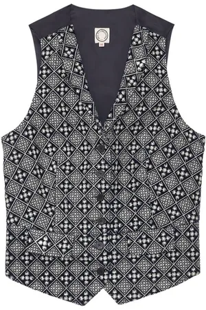 Inès de la Fressange Femme, Vestes, Multicolore, Taille: 36 FR Robinson blue and white waistcoat