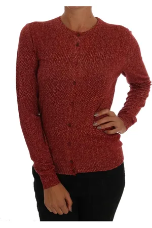 Dolce & Gabbana Femme, Pulls, Rouge, Taille: 40 FR Cardigan Laine Rouge